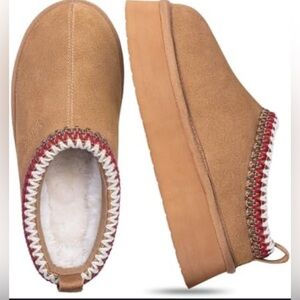 * 
Womens Platform Slippers, Suede Ankle size 10